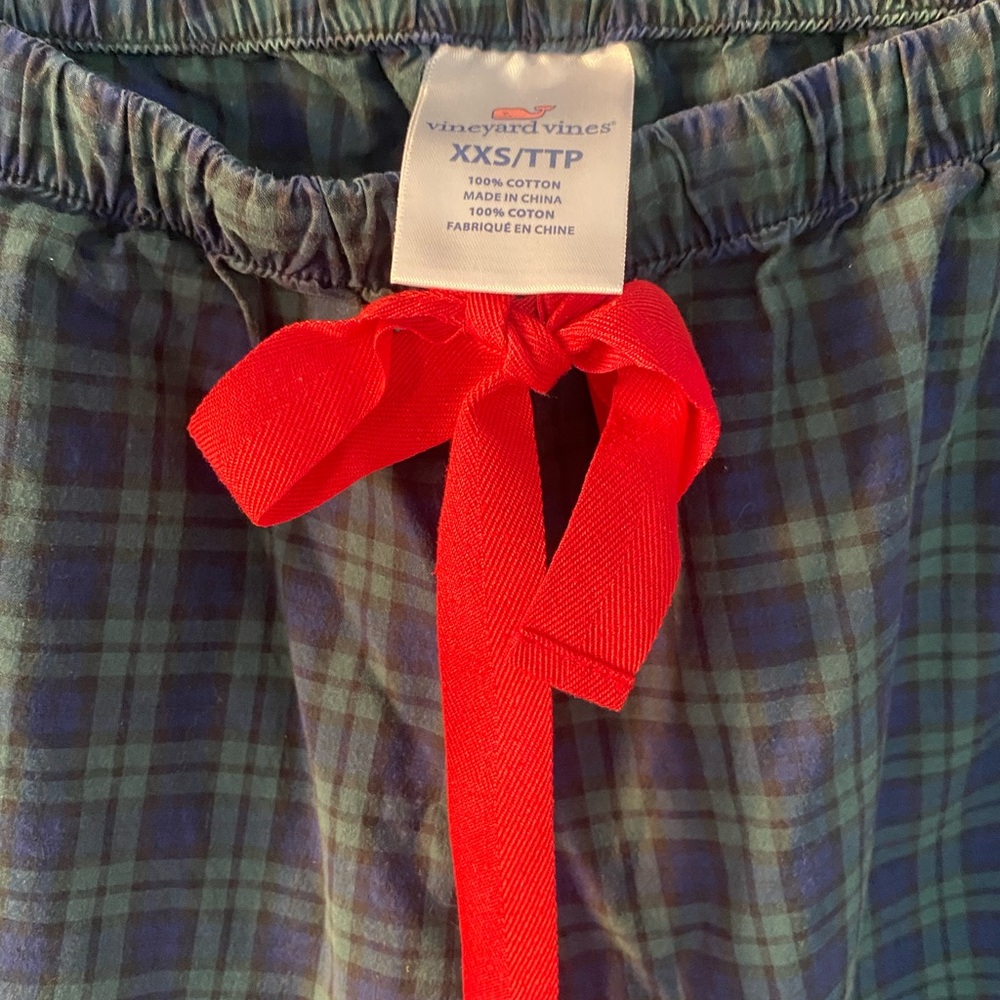 Vineyard Vines Outlet Plaid Pajamas Set - Size XXS - Picture 6 of 9